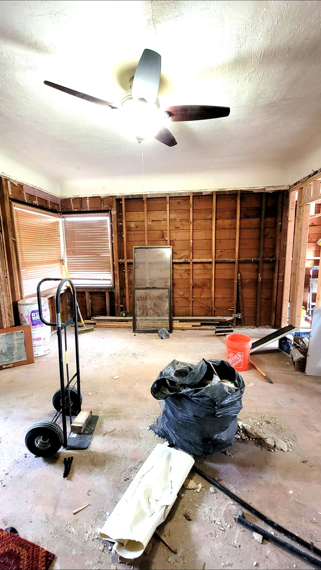 Room cleared after debris hauling