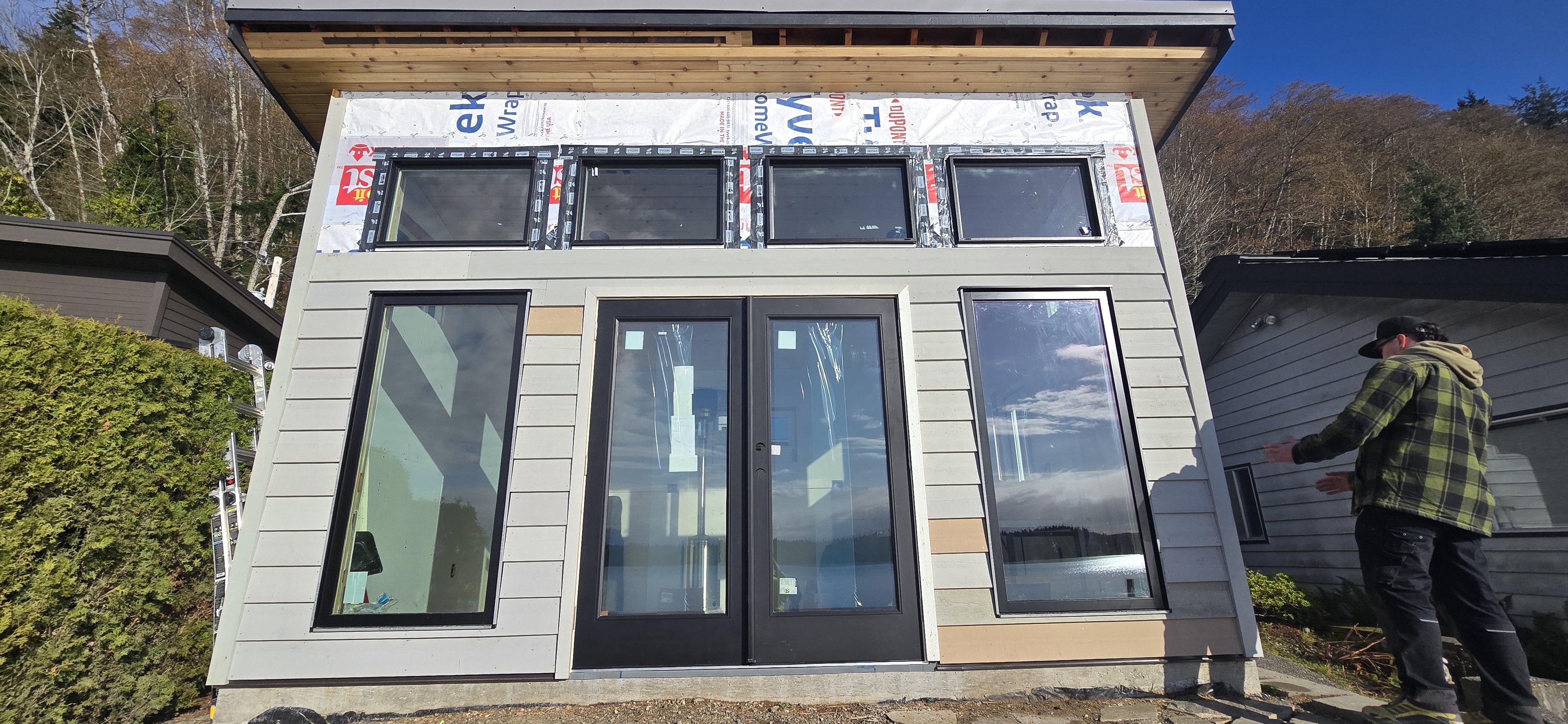 Window and door installation on new construction